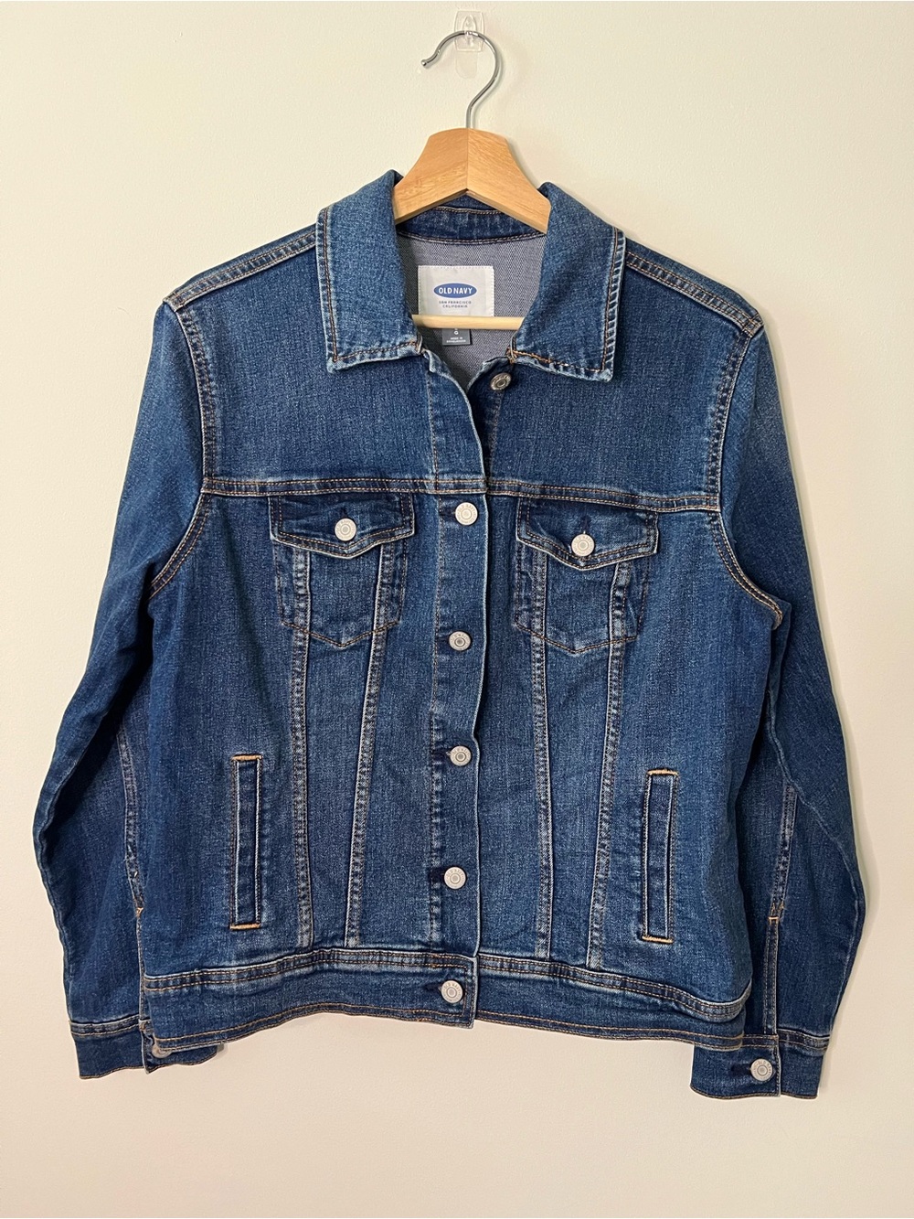 Old Navy Medium Blue Denim Jean Jacket